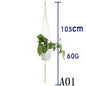 Flower Pot Net Bag Beige Cotton Rope Indoor Plant Hanger Hanging