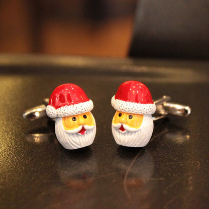 Santa Claus & Red Gloves Cufflinks