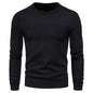 Men's casual slim pullover round neck