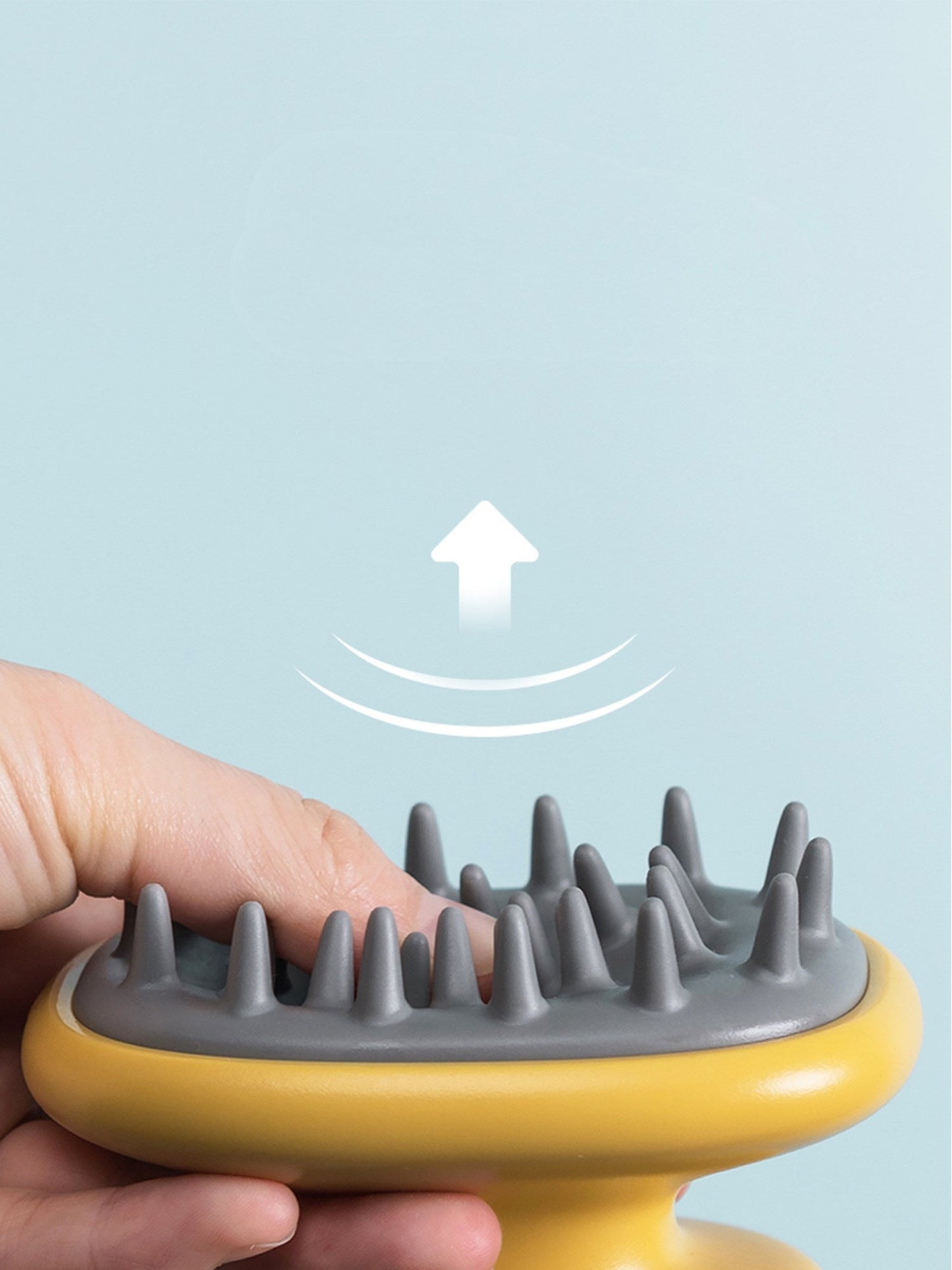 Silicone Head Body Scalp Massage Shampoo Brush Multiple Color Promote
