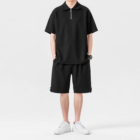 Polo Shirt Sports Shorts Trendy