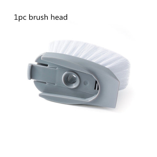 2 In1 Long Handle Cleaning Brush With Removable Brush Head Ktichen