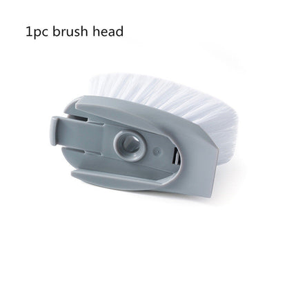 2 In1 Long Handle Cleaning Brush With Removable Brush Head Ktichen