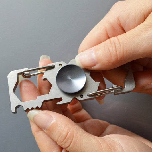 Spinner Spanner Opener Carabiner Keychain