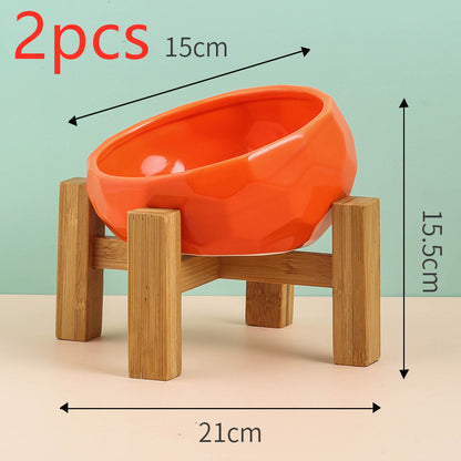 Pet Supplies Bowl Ceramic Cat Bowl Dog Bowl