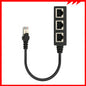 Network Cable Adapter Cable Connecting Line One Male 3 Bus CATE 6 Line