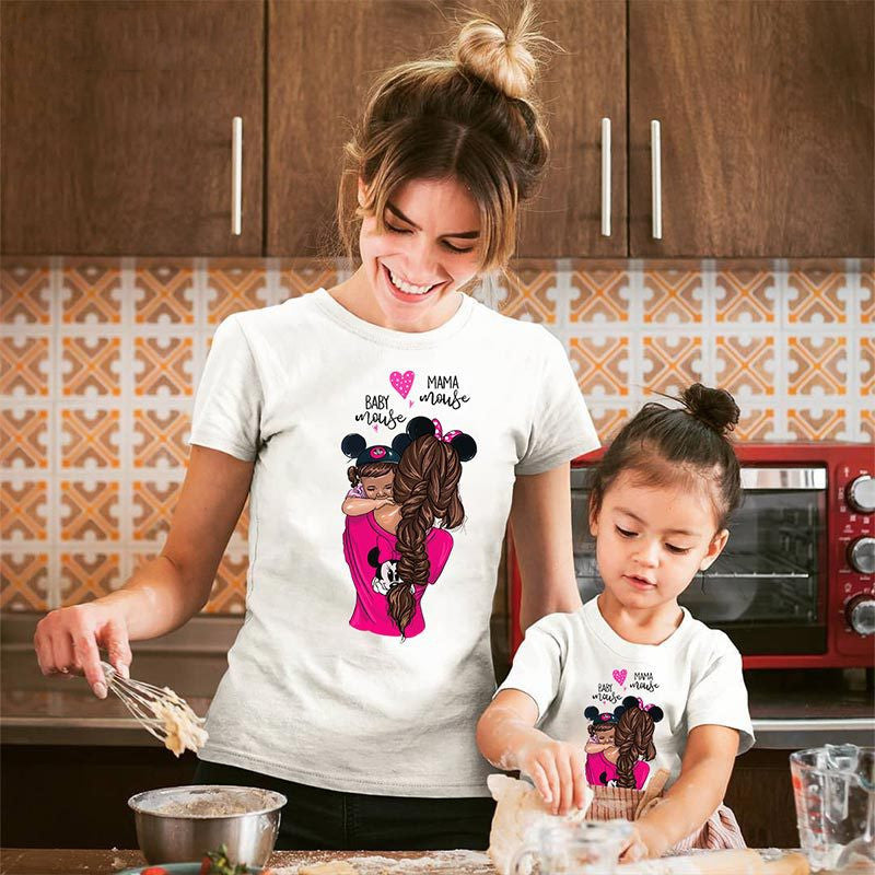 Mother And Daughter Printed Tops