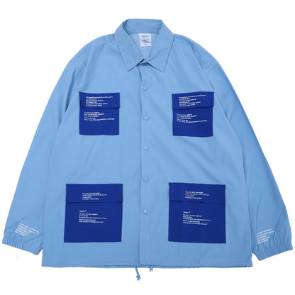 Waterproof And Windproof Men'S High Street Multi-Pocket Shirt