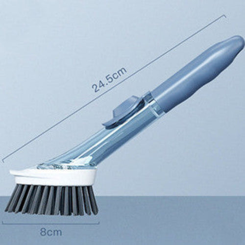 2 In1 Long Handle Cleaning Brush With Removable Brush Head Ktichen