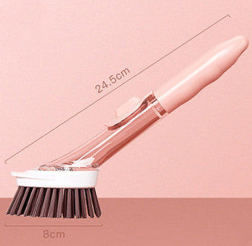 2 In1 Long Handle Cleaning Brush With Removable Brush Head Ktichen