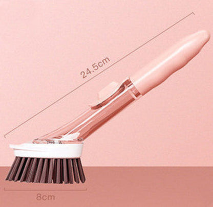 2 In1 Long Handle Cleaning Brush With Removable Brush Head Ktichen