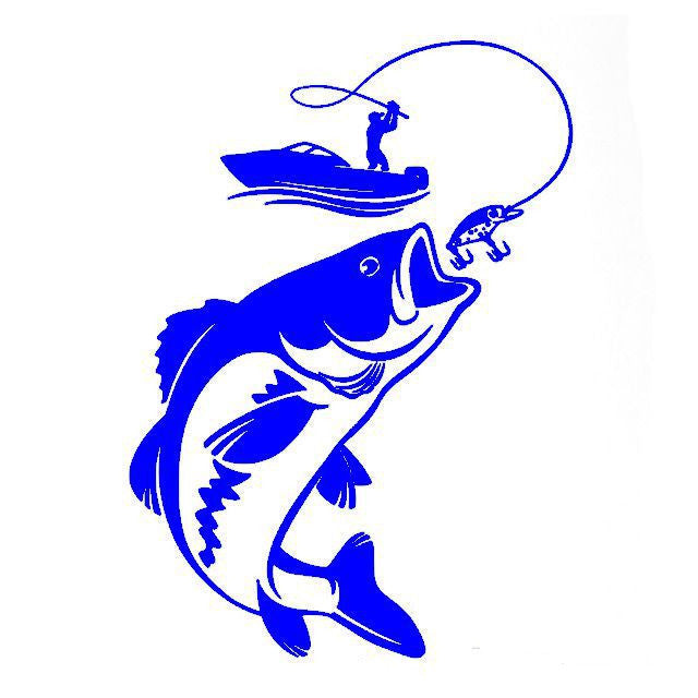 Fishing Car Waterproof Sticker