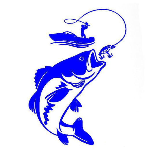 Fishing Car Waterproof Sticker