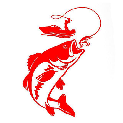 Fishing Car Waterproof Sticker