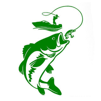 Fishing Car Waterproof Sticker