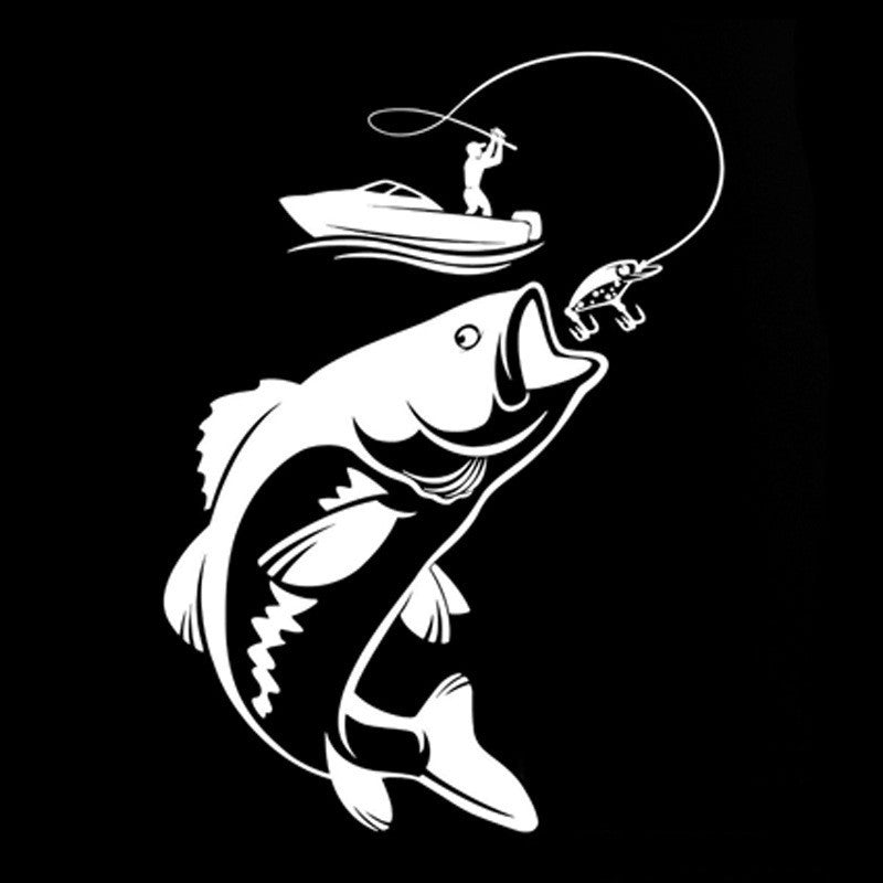 Fishing Car Waterproof Sticker