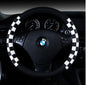 New Plaid Leather Steering Wheel Cover
