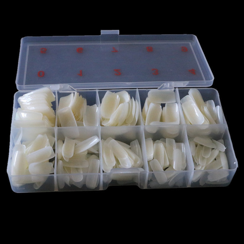 Nail Art 500 Piece Box Armor Pieces Transparent Fully Pasted Half