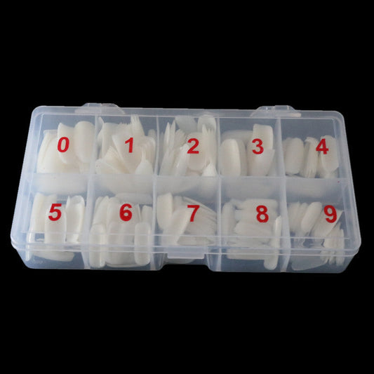 Nail Art 500 Piece Box Armor Pieces Transparent Fully Pasted Half