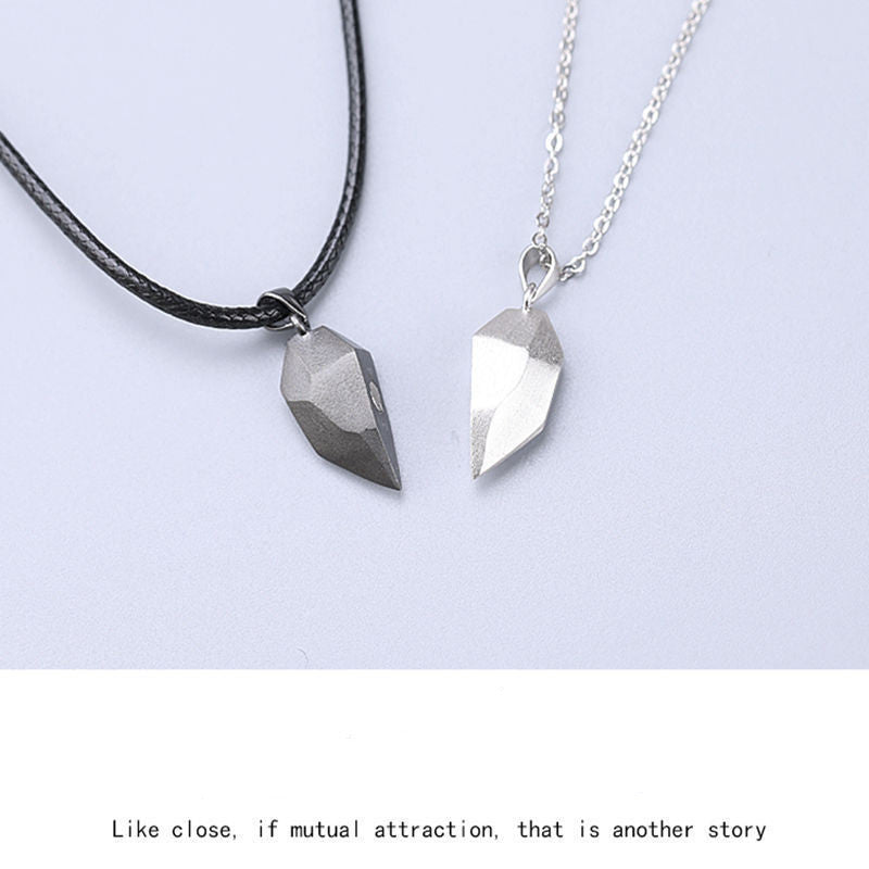 Couple Necklace Stones