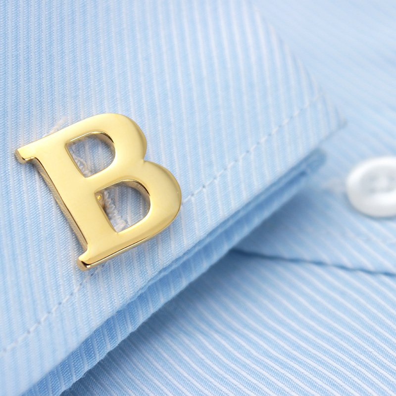 Golden Alphabets Cufflinks