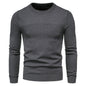 Men's casual slim pullover round neck