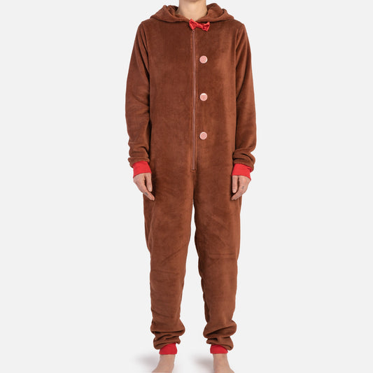 🦌 Reindeer Onesie – Cozy Holiday Pajamas Festive
