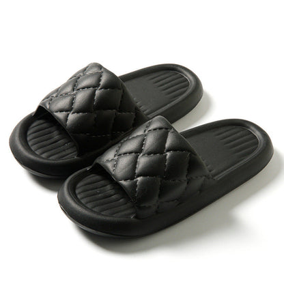 New Rhombus Home Slippers Summer Non-slip Floor Bathroom Slipper