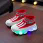 Children's LED light breathable sneakers