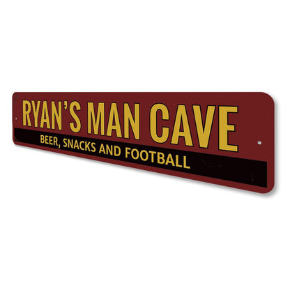 Beer Snacks & Football Sign