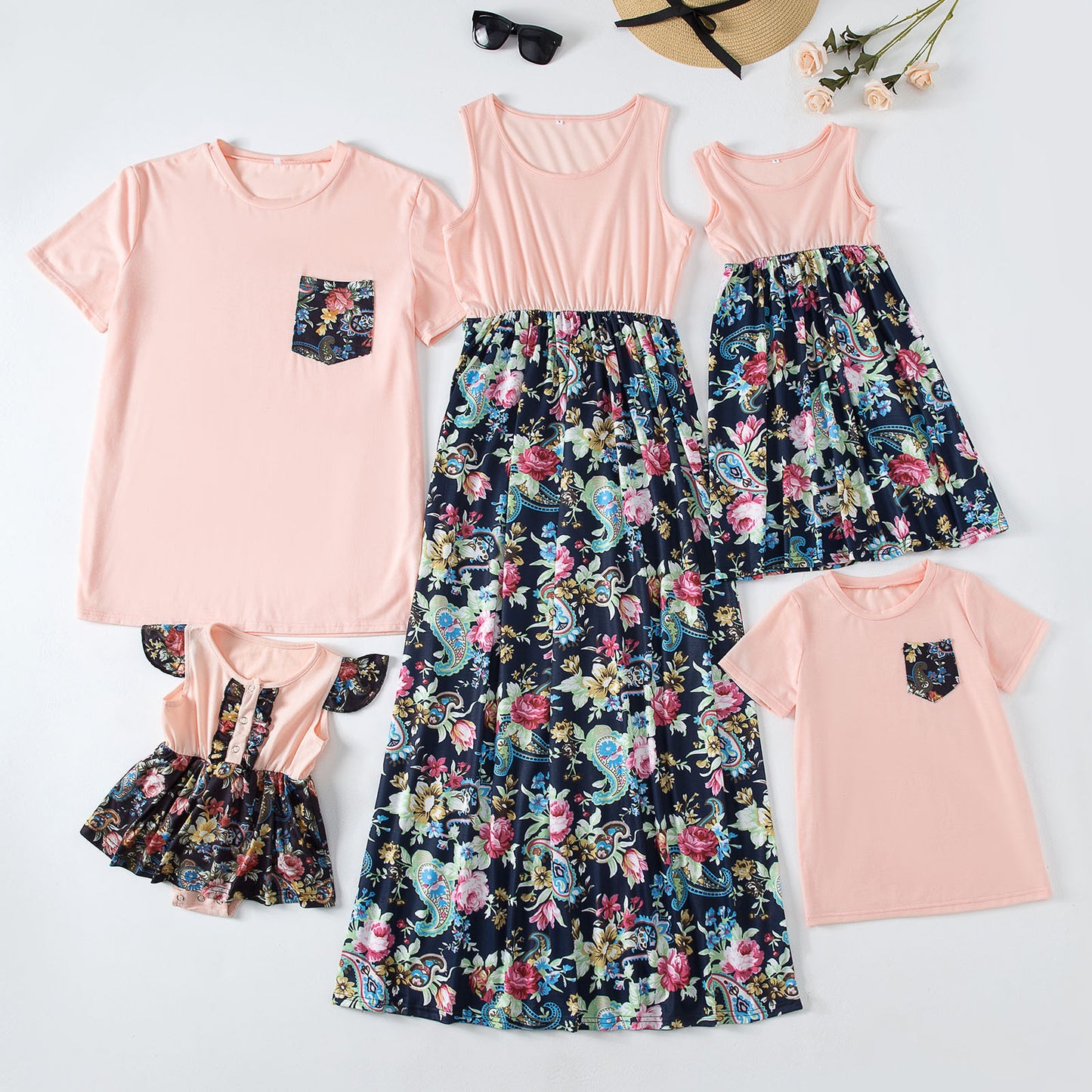 Printed Vacay Family Matching Outfits