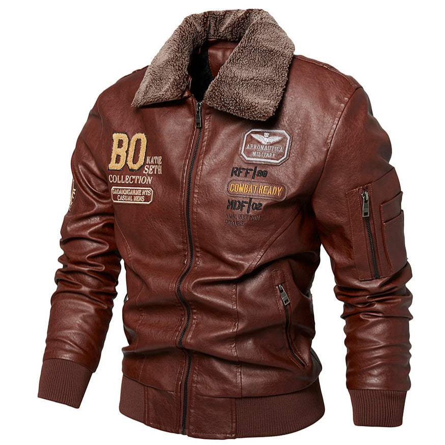 Slim Fit Leather Jacket