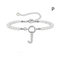 2024 New Fashion Toggle Clasp Initial Bracelet Women A-Z Letter
