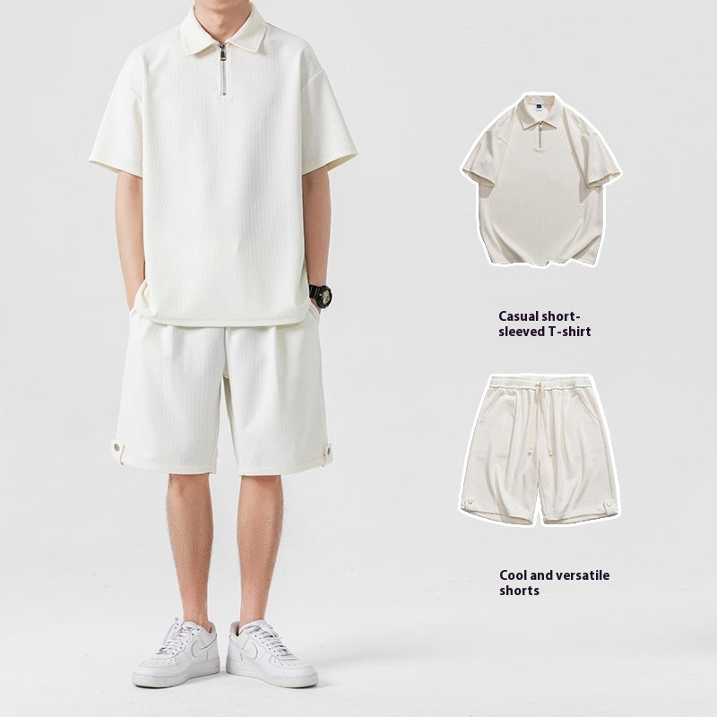Polo Shirt Sports Shorts Trendy