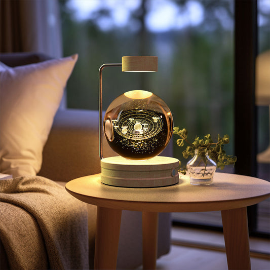 Crystal Ball Cosmic Indoor Night Light USB Power  Bedside Light
