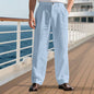 Simple Vertical Straight Men's Casual Pants