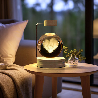 Crystal Ball Cosmic Indoor Night Light USB Power  Bedside Light