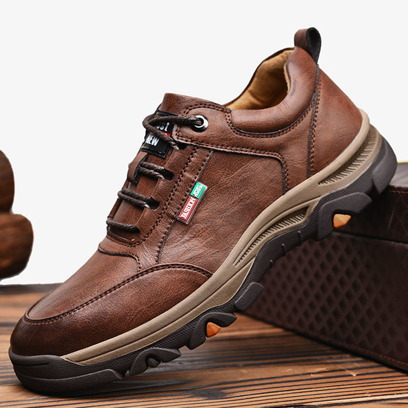 Men's Round Toe Leather Shoes