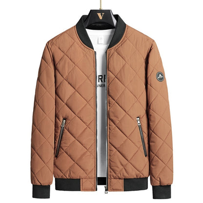 Plus Size Winter Down Cotton Jacket Casual Men's Fleece-lined Thickening Stand Collar
