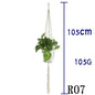 Flower Pot Net Bag Beige Cotton Rope Indoor Plant Hanger Hanging