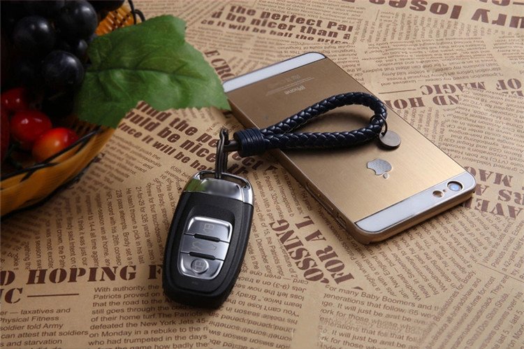 Luxury Braided Leather Keychain