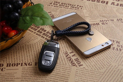 Luxury Braided Leather Keychain