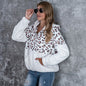 leopard teddy hooded with kangaroo pocket