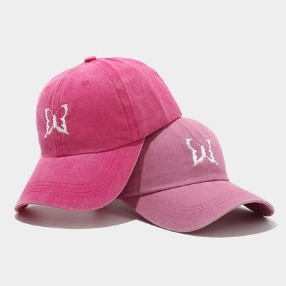 Butterfly Embroidered Sun Hat