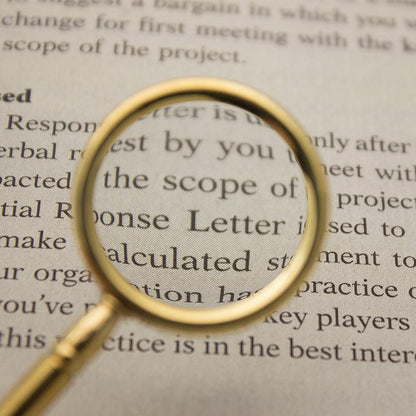 Steampunk Brass Magnifier Keychain