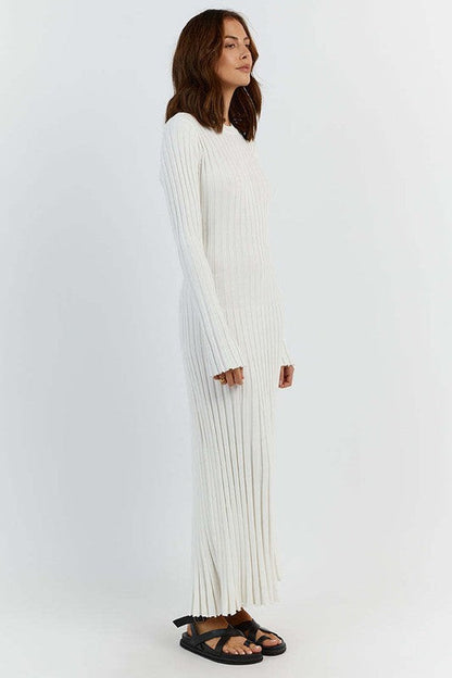 WOMEN FASHION KNITWEAR LONG MAXI DRESS