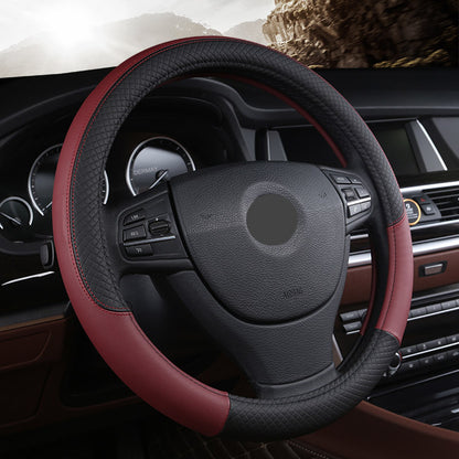Leather Car Steering Wheel Cover