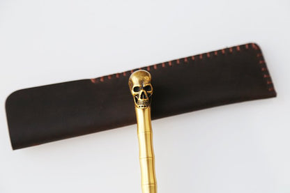 Brass Skull Pen