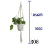 Flower Pot Net Bag Beige Cotton Rope Indoor Plant Hanger Hanging