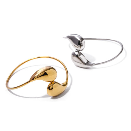 Fashion Jewelry Minar Hip Hop Metallic Irregular Water Drop Twist